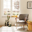 ATMOSPHERA - Fauteuil Chiara beige et noir - vignette