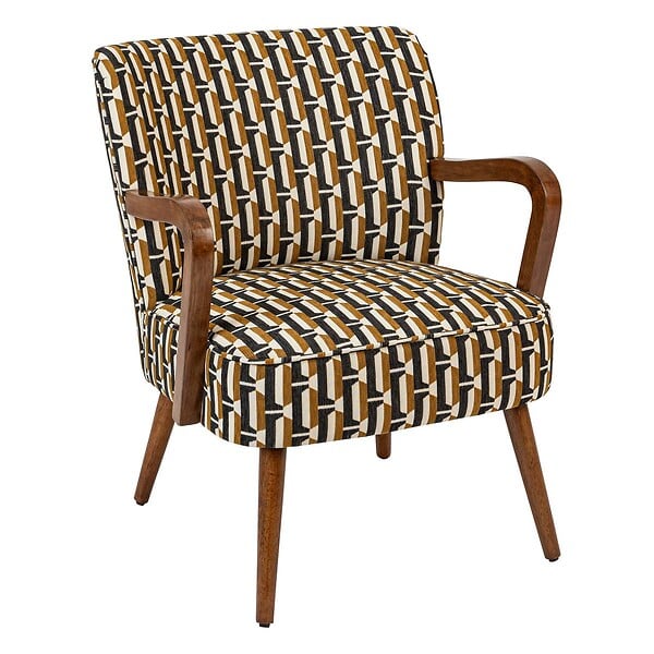 ATMOSPHERA - Fauteuil Chiara beige et noir - large
