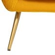 ATMOSPHERA - Banquette 2 places "Solaro" en velours 124x74cm jaune ocre - vignette
