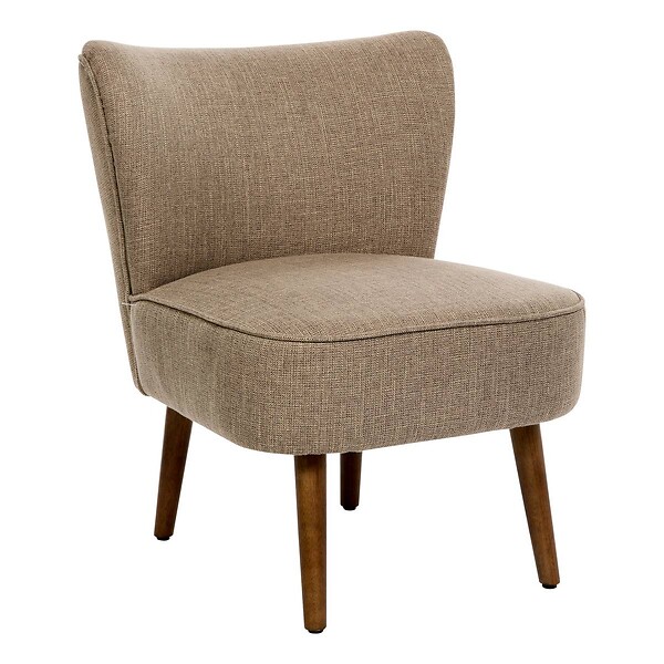 ATMOSPHERA - Fauteuil Aera en Tissu Beige foncé L69xl57xH72,5 cm - large