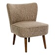 ATMOSPHERA - Fauteuil Aera en Tissu Beige foncé L69xl57xH72,5 cm - vignette