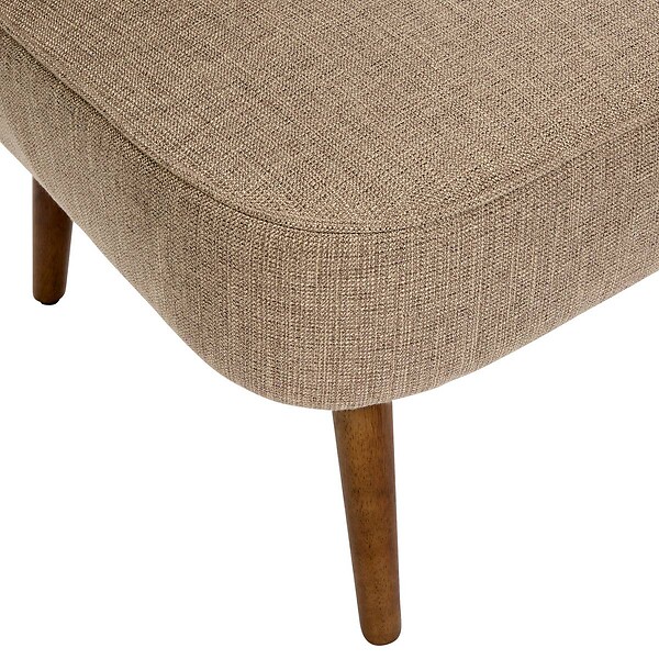 ATMOSPHERA - Fauteuil Aera en Tissu Beige foncé L69xl57xH72,5 cm - large