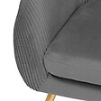 ATMOSPHERA - Banquette 2 places "Solaro" en velours 124x74cm gris - vignette