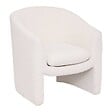 ATMOSPHERA - Fauteuil "Kunjo" bouclette blanc - vignette