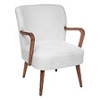ATMOSPHERA - Fauteuil "Chiara" bouclette blanc - vignette