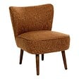 ATMOSPHERA - Fauteuil Aera en Tissu Ambré L69xl57xH72,5 cm - vignette