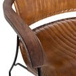 ATMOSPHERA - Fauteuil "Hoper" cuir marron cognac - vignette
