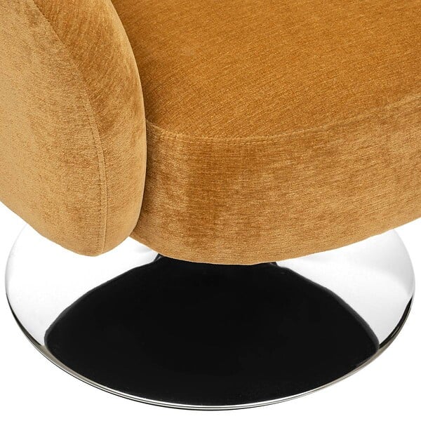 ATMOSPHERA - Fauteuil "Edith" en métal & pin H73cm jaune ocre - large