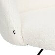 ATMOSPHERA - Chaise de bureau "Geos" bouclette blanc - vignette