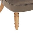 ATMOSPHERA - Fauteuil "Sixtine" velours gris taupe - vignette