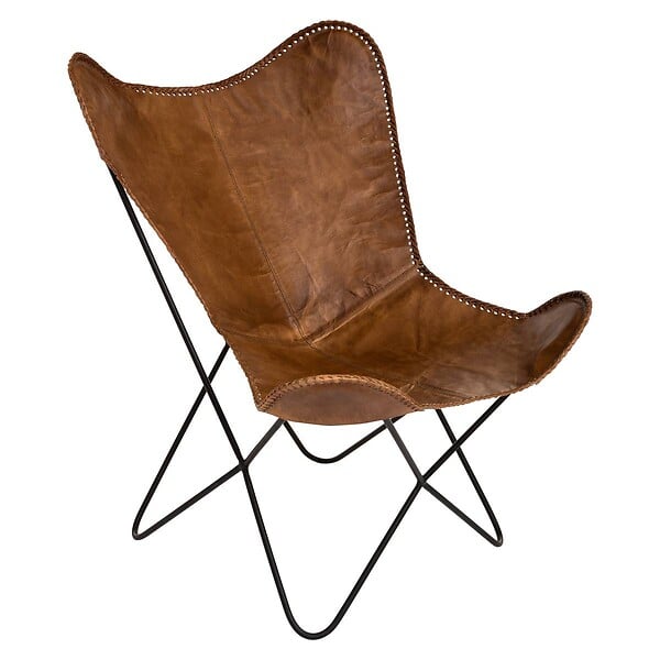 ATMOSPHERA - Housse "Dario" cuir marron cognac - large