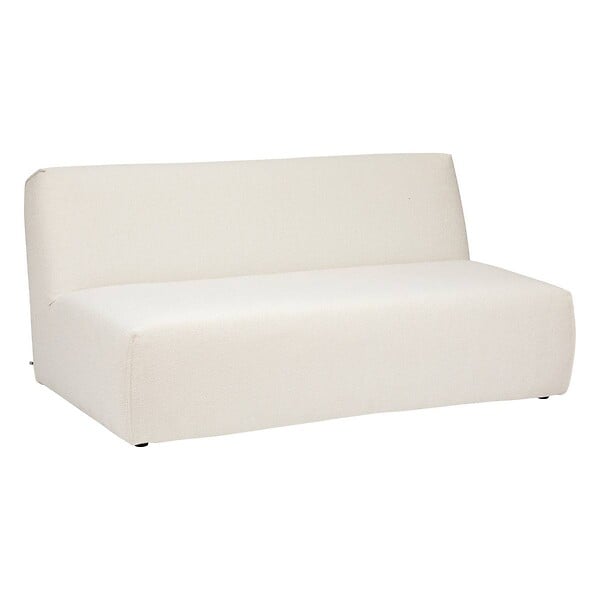 ATMOSPHERA - Module 2 places "Kiona" en bouclette 99x165cm blanc ivoire - large