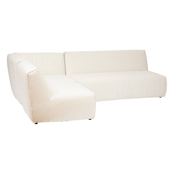 ATMOSPHERA - Module 2 places "Kiona" en bouclette 99x165cm blanc ivoire - large