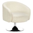 ATMOSPHERA - Fauteuil "Edith" en bouclette H73cm blanc - vignette