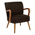 ATMOSPHERA - Fauteuil Chiara noir tissu chenille - vignette