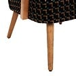 ATMOSPHERA - Fauteuil Chiara noir tissu chenille - vignette