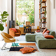 ATMOSPHERA - Module chaise longue "Mavuno" en velours 87x154cm vert cèdre - vignette