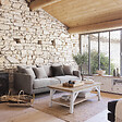 ATMOSPHERA - Canapé "Candice" 3 places 194x96cm beige - vignette