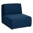 ATMOSPHERA - Module chauffeuse "Kiona" en velours 99x75cm bleu - vignette