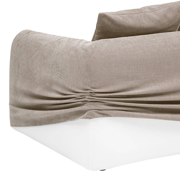 ATMOSPHERA - Canapé "Emile" 3 places beige - large