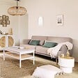 ATMOSPHERA - Canapé convertible Jack 3 places beige - vignette