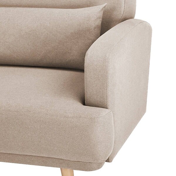 ATMOSPHERA - Canapé convertible Jack 3 places beige - large