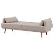 ATMOSPHERA - Canapé convertible Jack 3 places beige - vignette