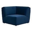 ATMOSPHERA - Module d'angle "Kiona" en velours 99x75cm bleu - vignette