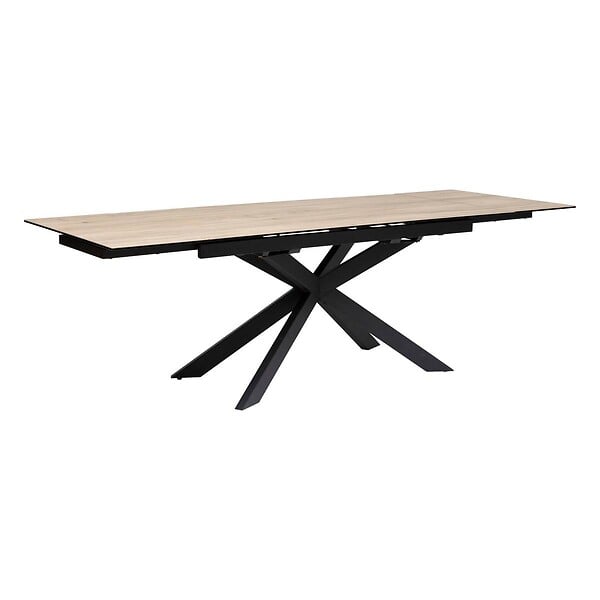 ATMOSPHERA - Table à manger extensible "Boot" beige 160x90x76cm - large
