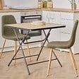 5 FIVE SIMPLY SMART - Table pliante 4 places Flexy Plus 80x80cm noir - vignette