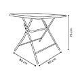 5 FIVE SIMPLY SMART - Table pliante 4 places Flexy Plus 80x80cm noir - vignette