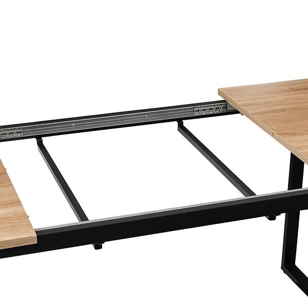 5 FIVE SIMPLY SMART - Table extensible 6/8 personnes effet chêne naturel "Aliaj" - large