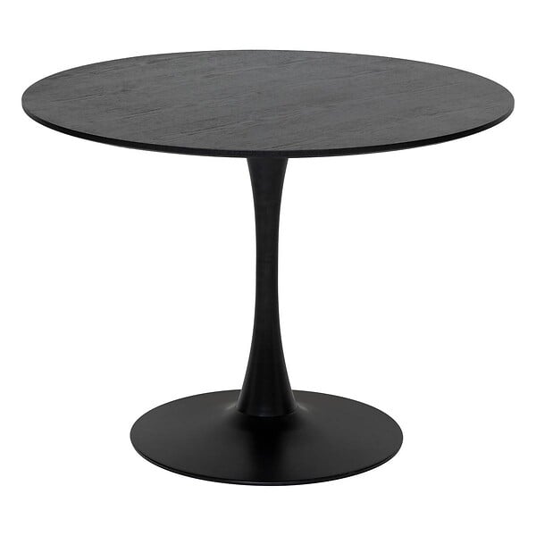ATMOSPHERA - Table à manger "Elias" noir D102x76cm - large