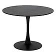 ATMOSPHERA - Table à manger "Elias" noir D102x76cm - vignette