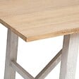 ATMOSPHERA - Table à manger "Olbia" en acacia L200cm blanc - vignette