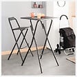 5 FIVE SIMPLY SMART - Table de bar pliante 2 places effet bois - vignette