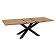 ATMOSPHERA - Table à manger extensible "Olaf" métal et bois L180-220cm - vignette