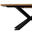 ATMOSPHERA - Table à manger extensible "Olaf" métal et bois L180-220cm - vignette