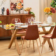 ATMOSPHERA - Table à manger "Jorel" marron 180x90x74,5cm - vignette