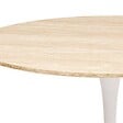 ATMOSPHERA - Table à manger "Elias" blanc D102x76cm - vignette