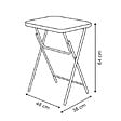 5 FIVE SIMPLY SMART - Table pliante 4 places Flexy Plus 48x38cm noir - vignette