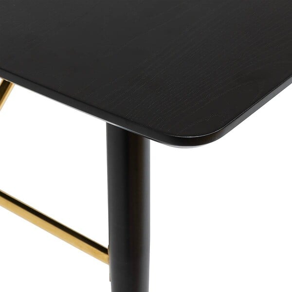 ATMOSPHERA - Table à manger extensible Aubrey noir 180x220cm - large