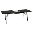 ATMOSPHERA - Table à manger extensible Aubrey noir 180x220cm - vignette