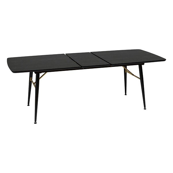ATMOSPHERA - Table à manger extensible Aubrey noir 180x220cm - large
