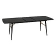 ATMOSPHERA - Table à manger extensible Aubrey noir 180x220cm - vignette