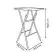 5 FIVE SIMPLY SMART - Table de bar pliante Flexy Plus noir - vignette