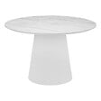 ATMOSPHERA - Table à manger 4 places Taquari blanc C120cm - vignette