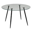 ATMOSPHERA - Table à manger en verre trempé 4 places Ostras D120cm - vignette