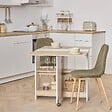 5 FIVE SIMPLY SMART - Table pliante 4 places Eat up blanc et bois - vignette