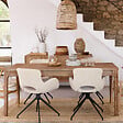 ATMOSPHERA - Table à manger extensible "Sabor" acacia L180-260cm - vignette